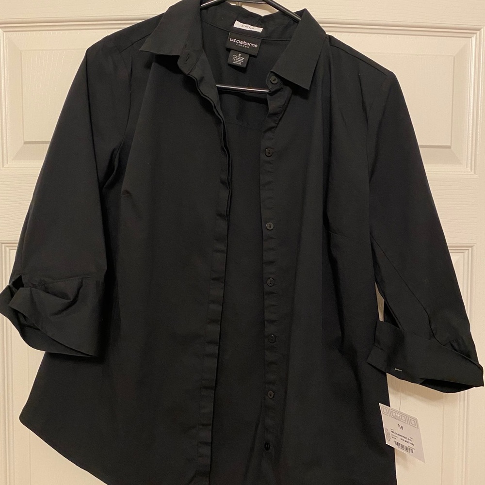 Liz Claiborne Black Blouse